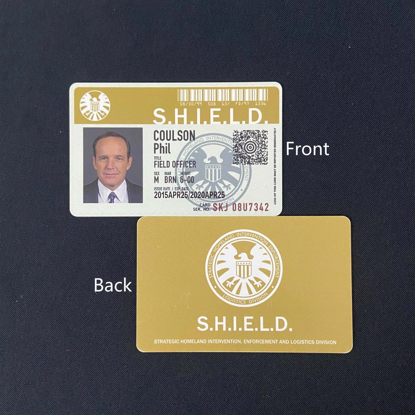 S.H.I.E.L.D. Agents ID Card Wallet With Metal Badge