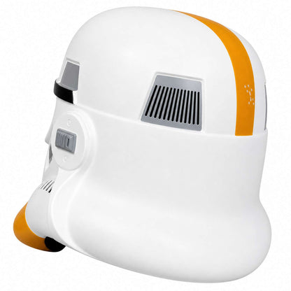 Star Wars Artillery Stormtrooper helmet rear left view showing back shell detail