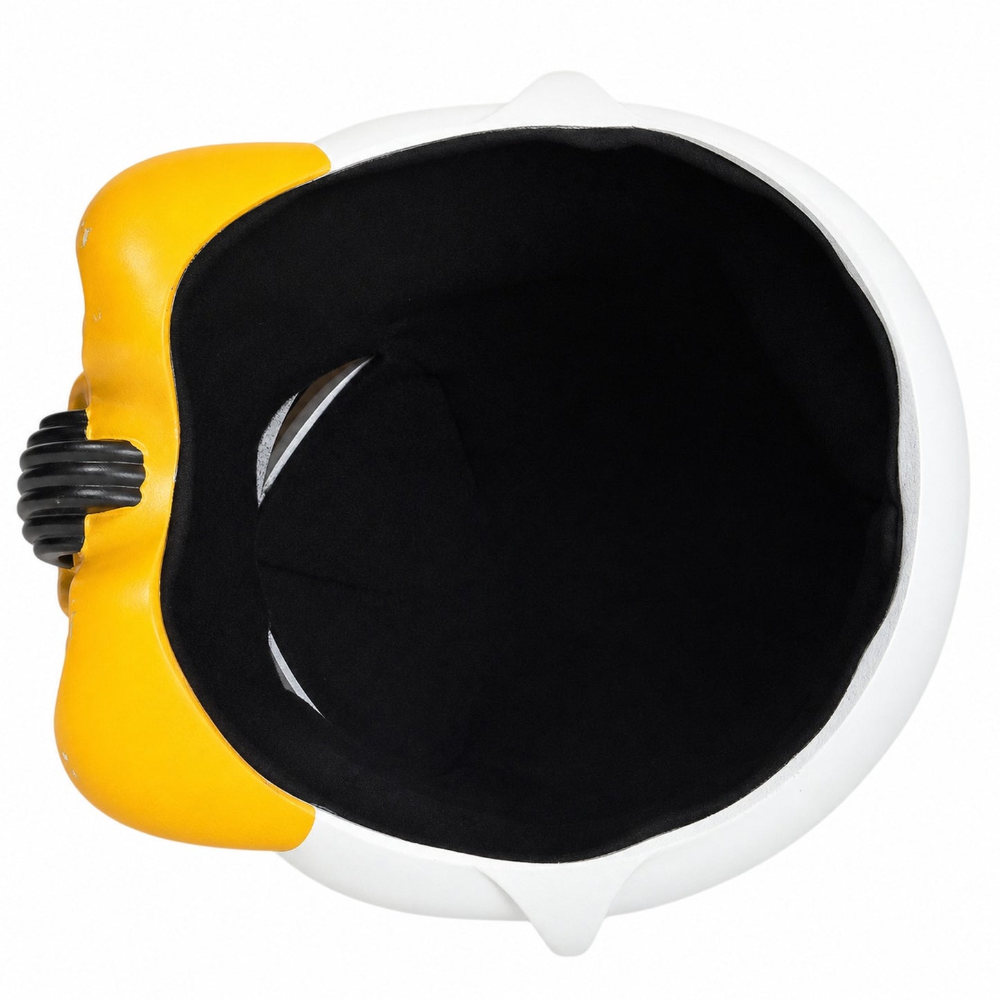 Star Wars Artillery Stormtrooper helmet interior top view showing black lining