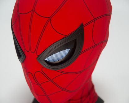 Spiderman Eye Tracking Helmet Eyebow Control Mask Cosplay Costume