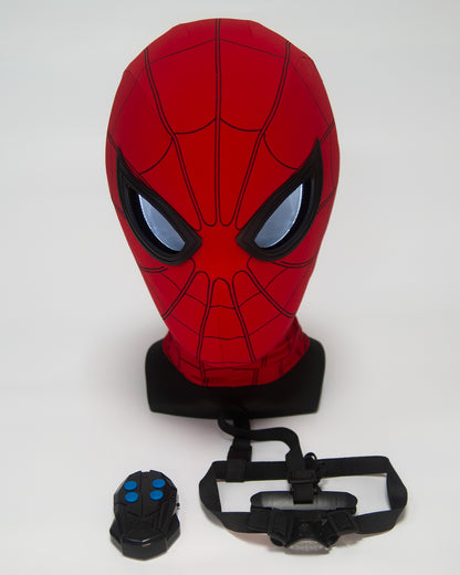 Spiderman Eye Tracking Helmet Eyebow Control Mask Cosplay Costume