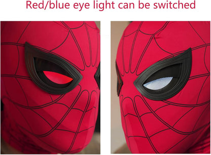 Spiderman Eye Tracking Helmet Eyebow Control Mask Cosplay Costume