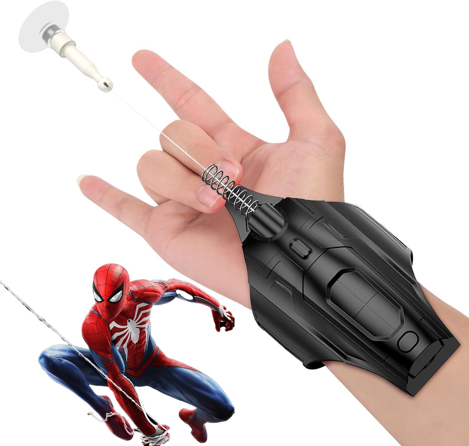 Spider-Man web launcher toy full display view