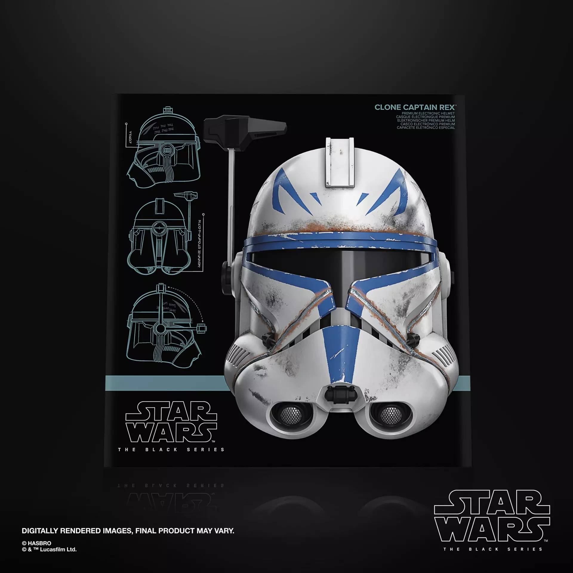 Clone Captain Rex Helmet - Black Series Electronic Replica