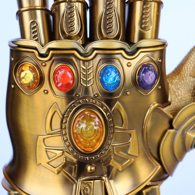 Thanos Infinity Gauntlet Metal Made 1/1 Wareable Movie Prop with Magnetic Stones