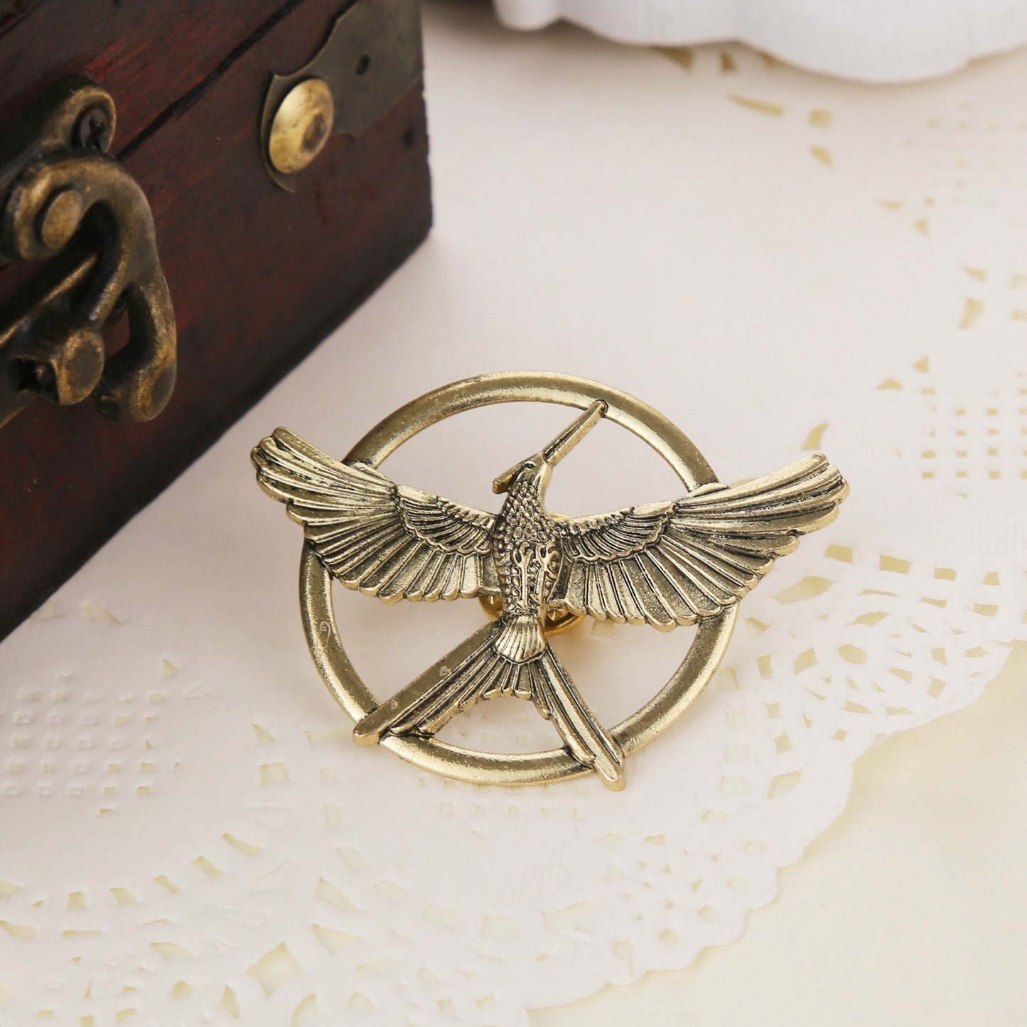 The Hunger Games Brass Brooch