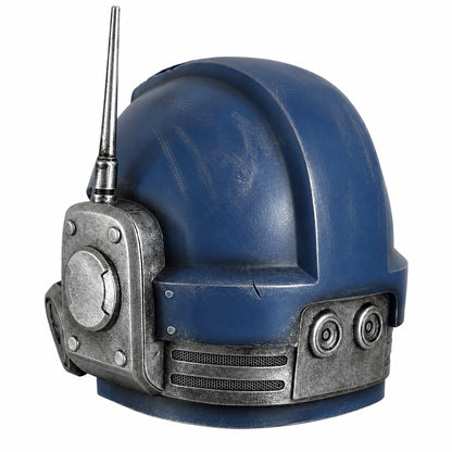 Ultramarines Phobos wearable helmet rear left view