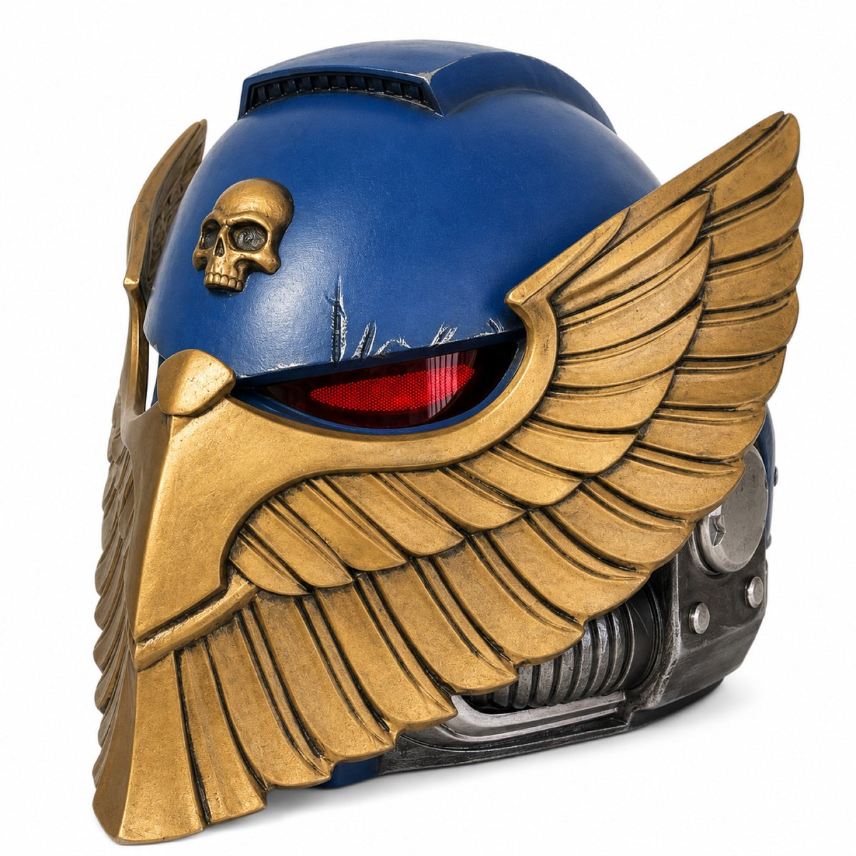 Ultramarines Victrix Honour Guard eagle wearable helmet front right three-quarter view