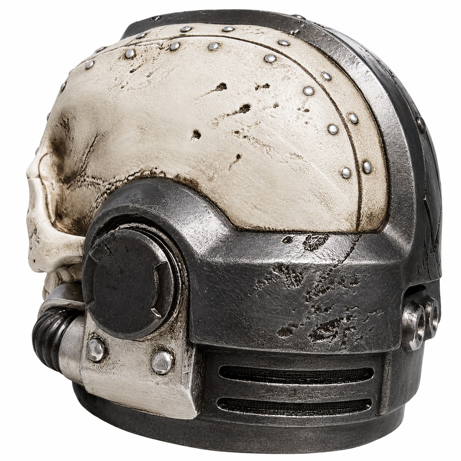 Warhammer 40K Chaplain helmet rear left three-quarter view