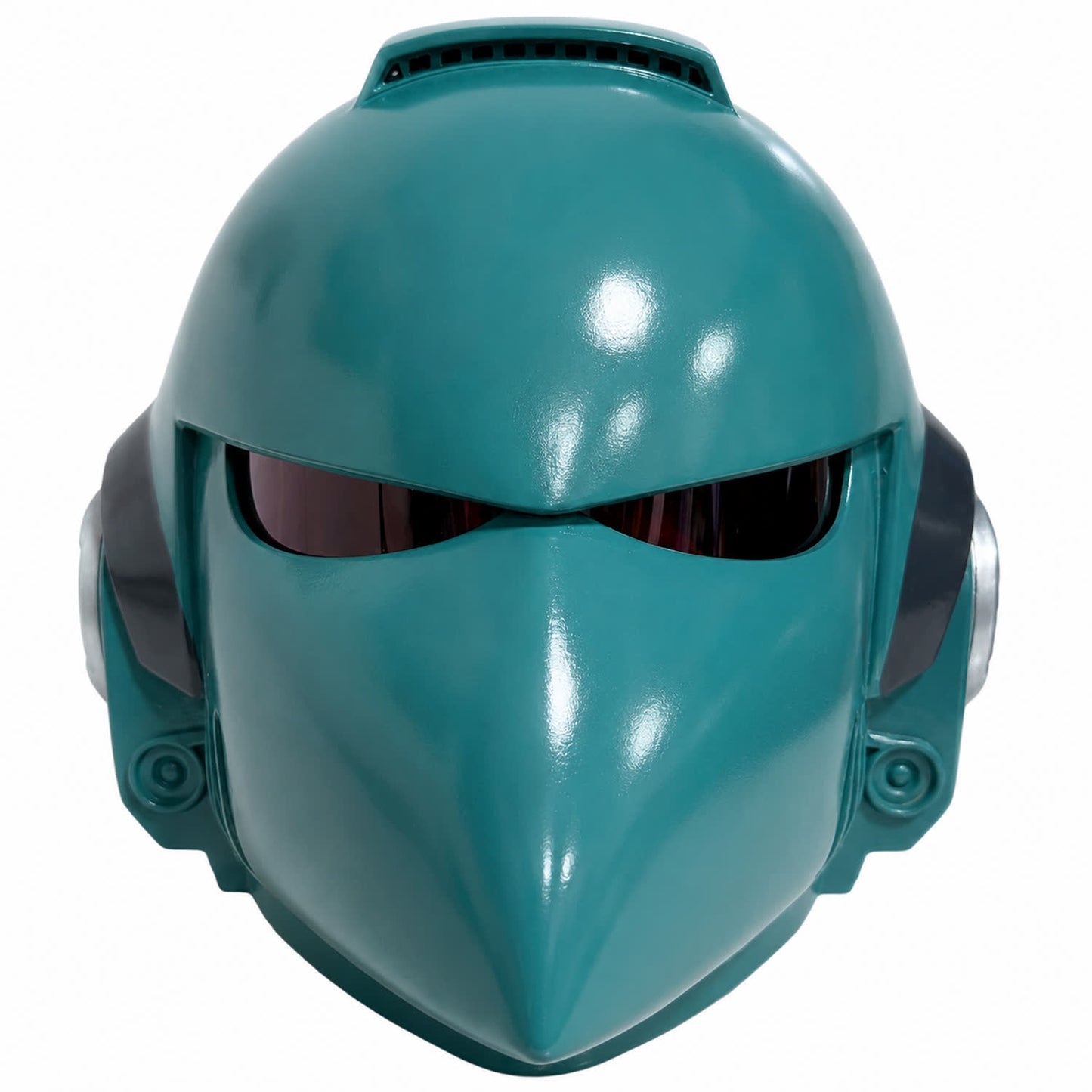Warhammer 40K Corvus MK VI helmet teal front view