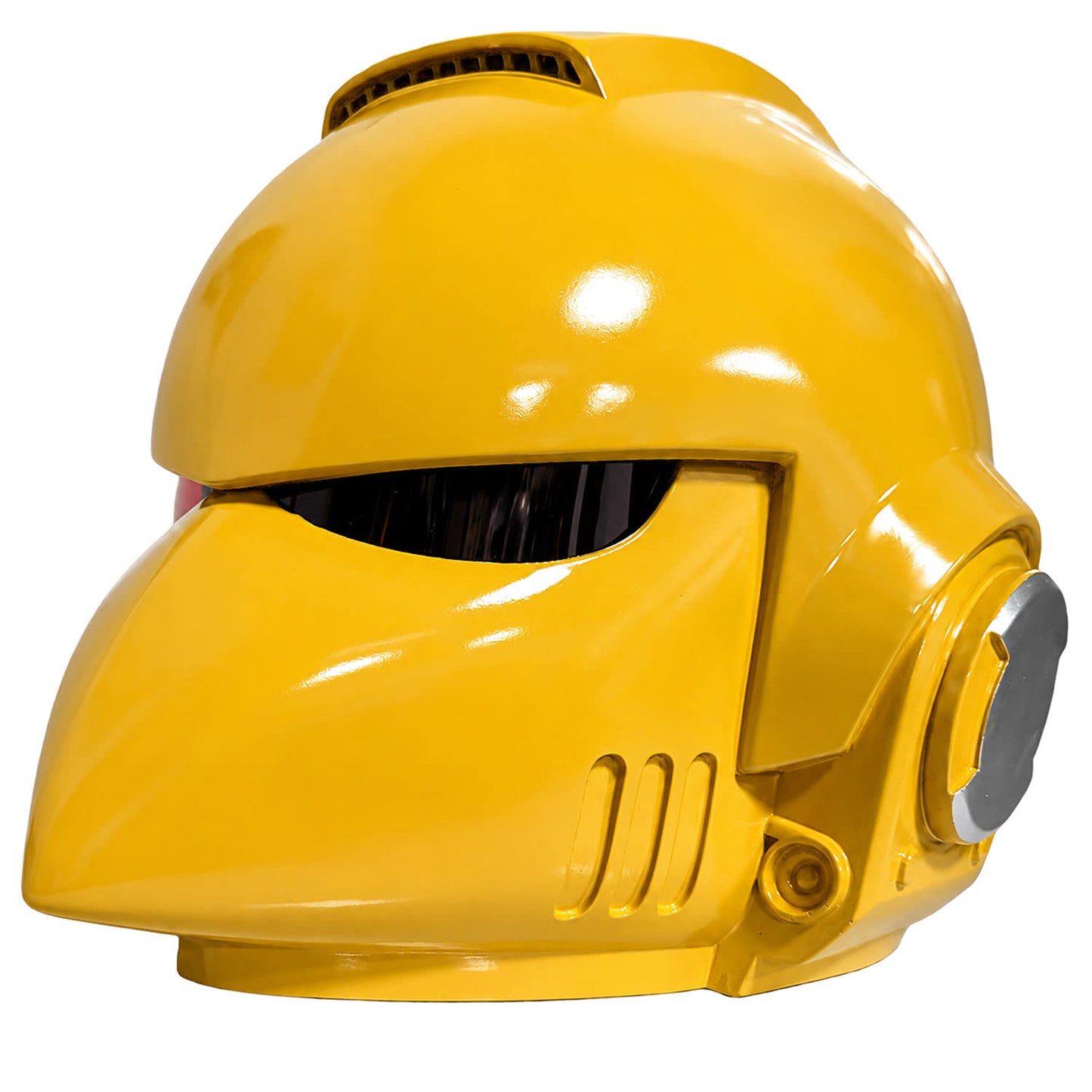 Warhammer 40K Corvus MK VI helmet yellow right front view