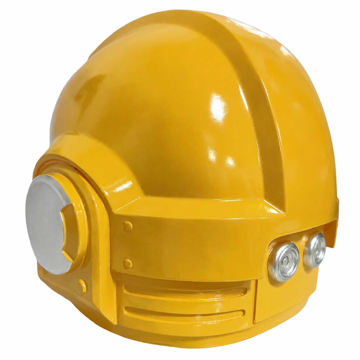 Warhammer 40K Corvus MK VI helmet yellow left rear view