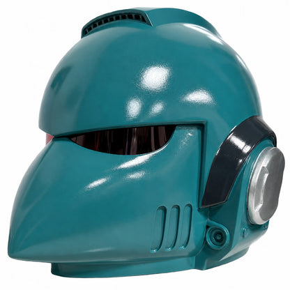 Warhammer 40K Corvus MK VI helmet teal right front view