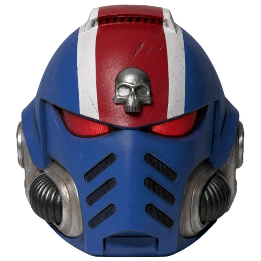 Warhammer 40K Demetrian Titus helmet Standard Codex variant centered front view