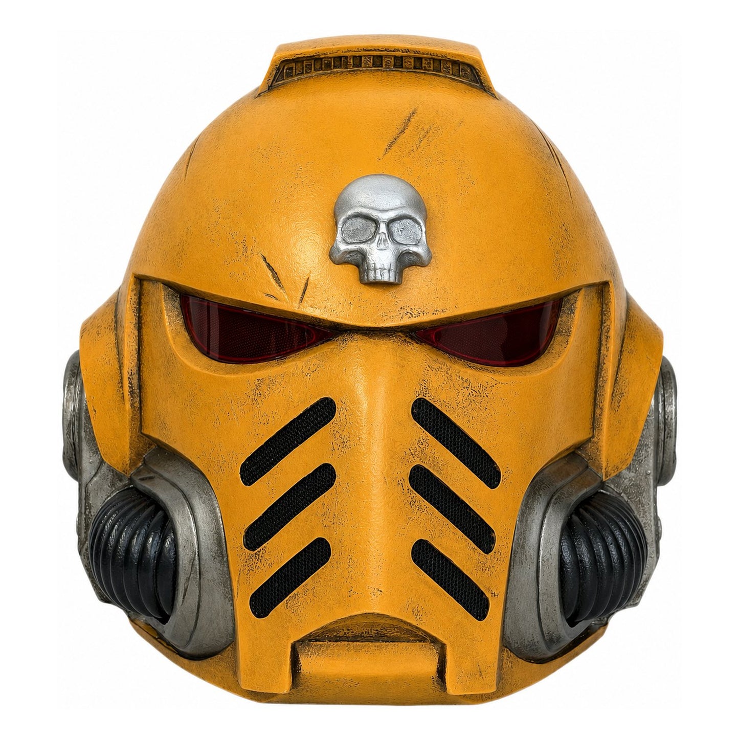 Warhammer 40K Imperial Fists Space Marine Helmet front view without LED