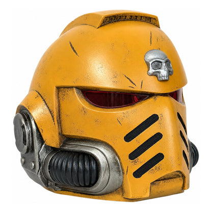 Warhammer 40K Imperial Fists Space Marine Helmet front left angle