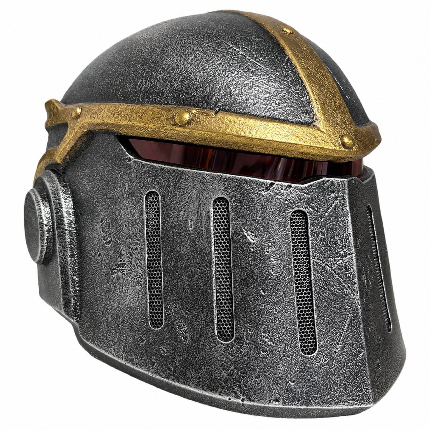 Warhammer 40K Iron Warriors Chaos Marine Helmet front left three-quarter view