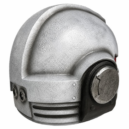 Warhammer 40K Secret Level Bladeguard helmet White Style A rear view