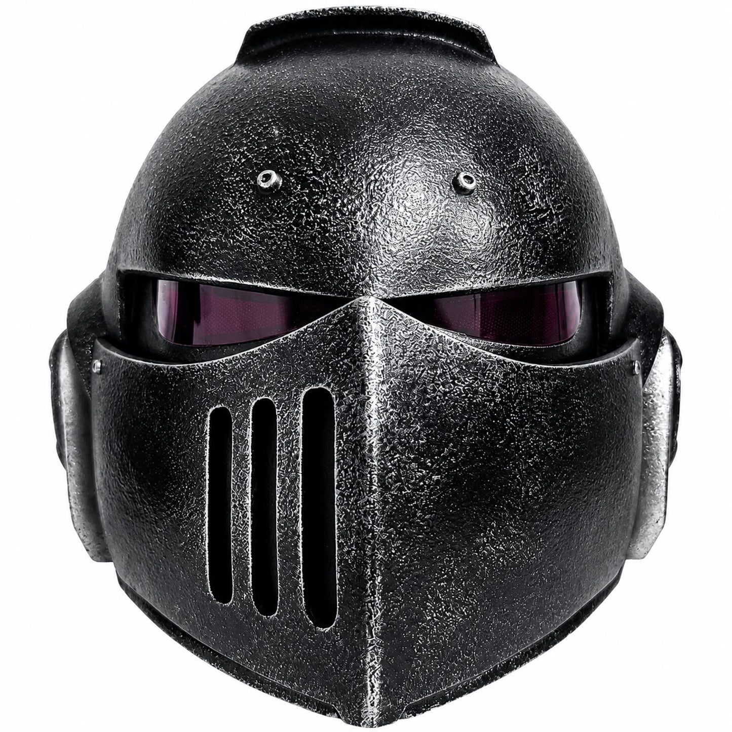 Warhammer 40K Secret Level Bladeguard helmet Black front view, no LED