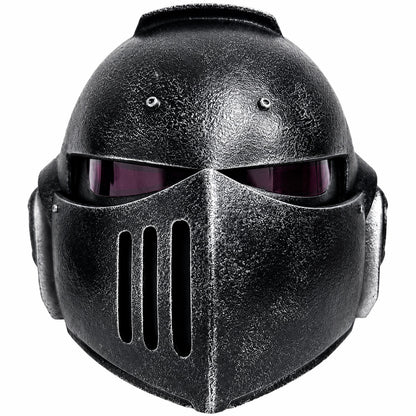 Warhammer 40K Secret Level Bladeguard helmet Black front view, no LED