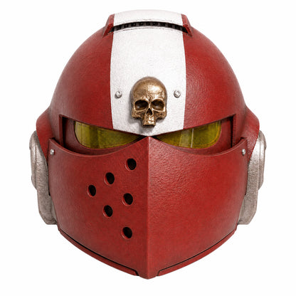 Warhammer 40K Secret Level Bladeguard helmet Red front view, no LED