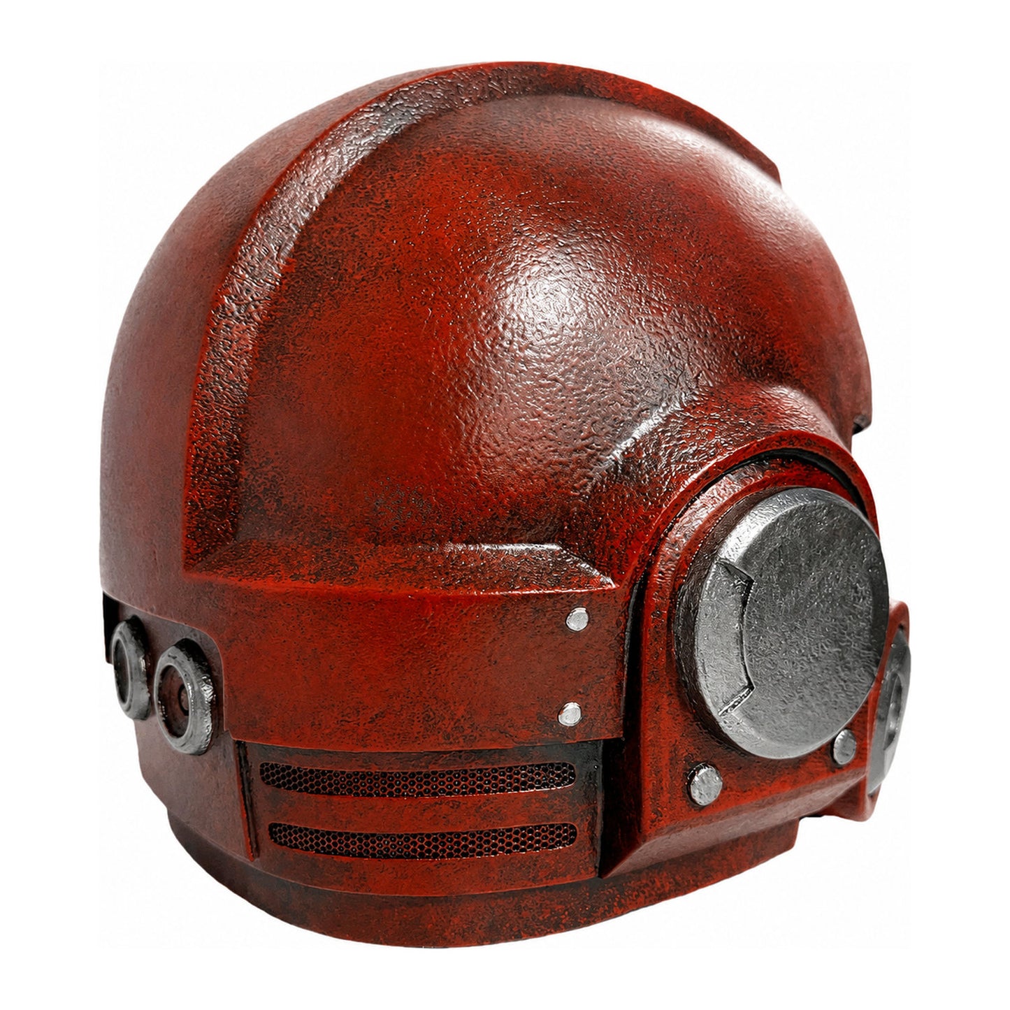 Warhammer 40K Reiver helmet red version rear left angled view