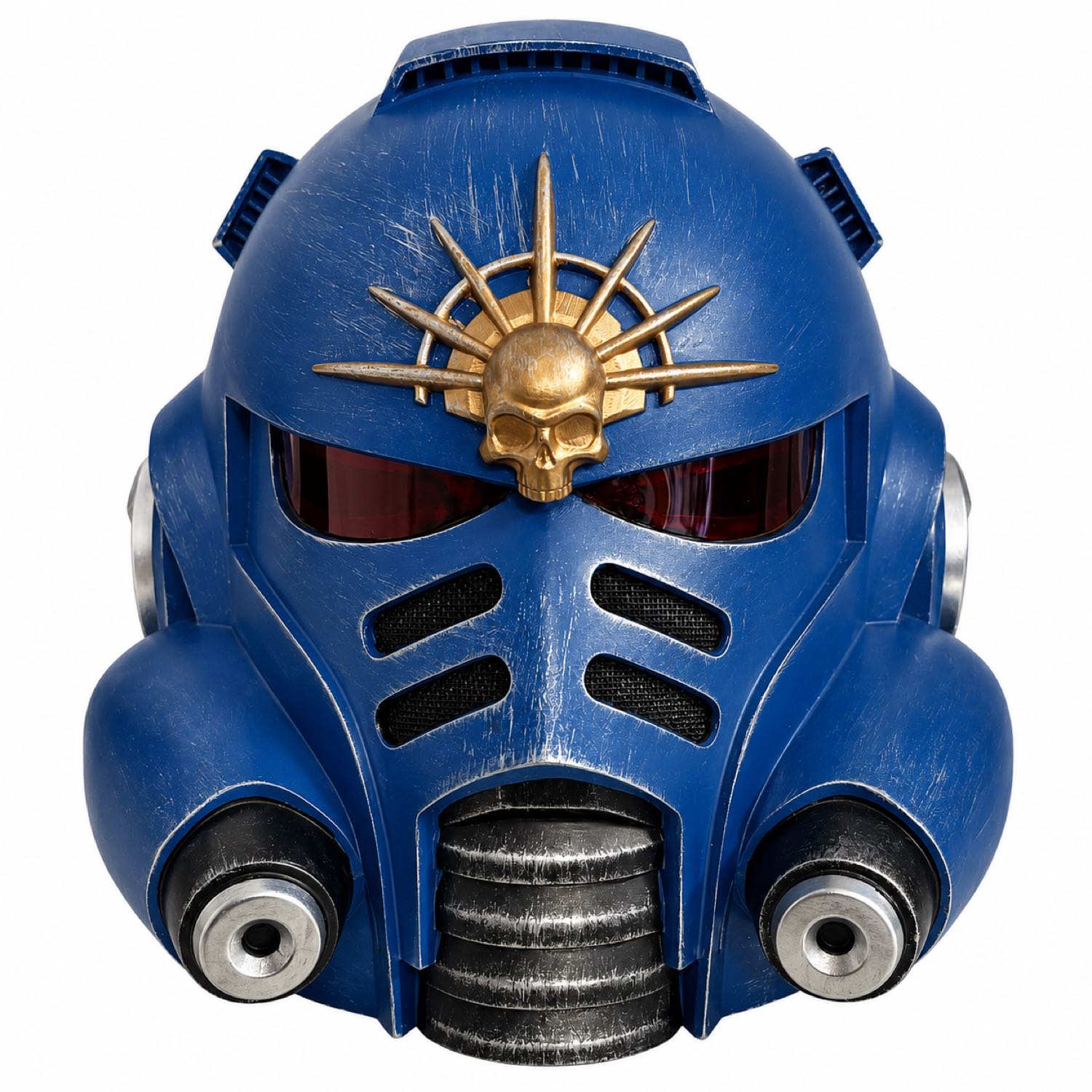 Warhammer 40k Primaris Space Marine Helmet blue variant front view