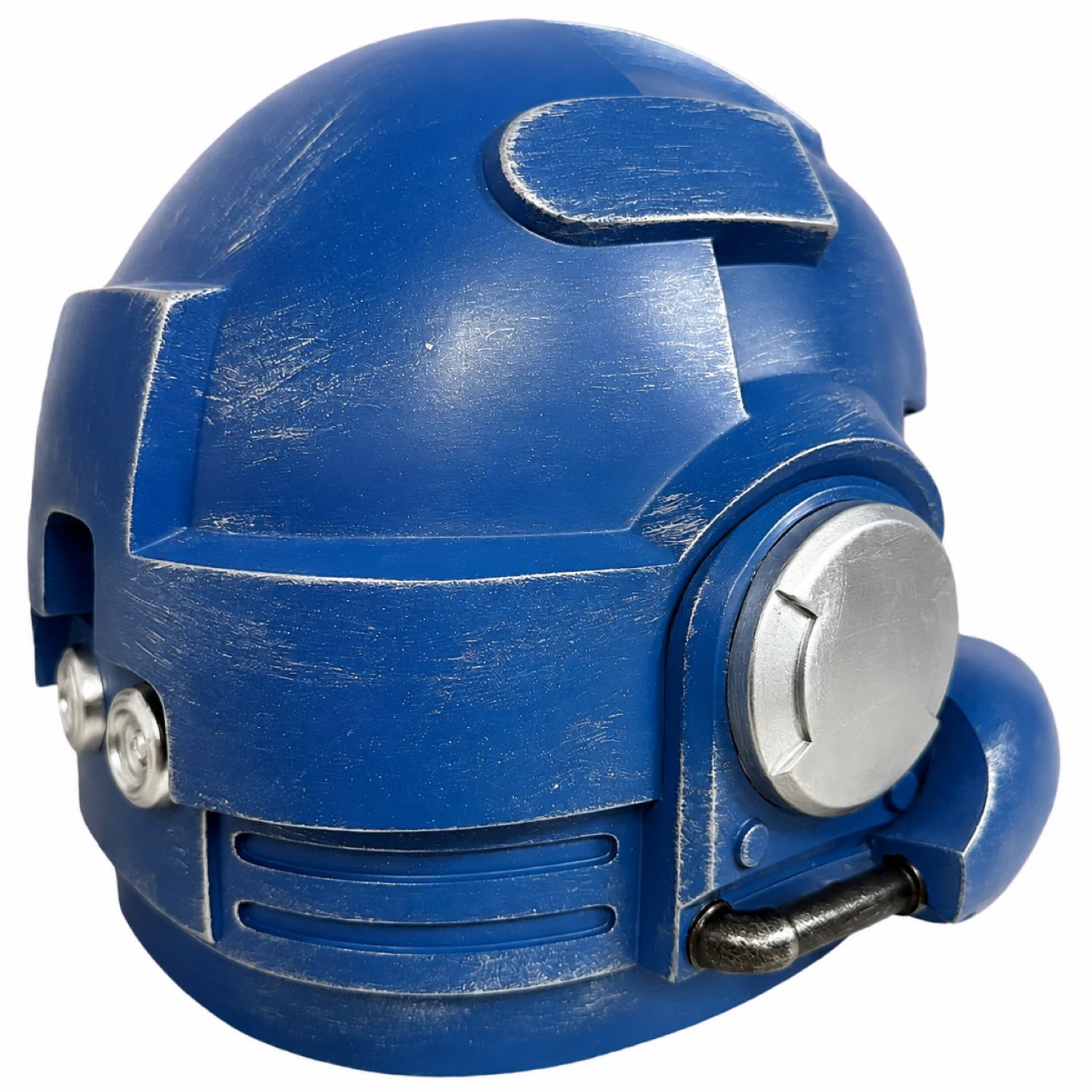 Warhammer 40k Primaris Space Marine Helmet blue variant rear detail view