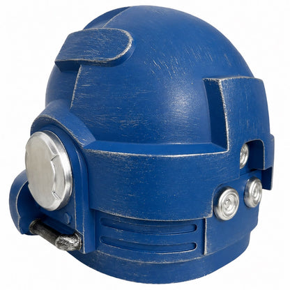 Warhammer 40k Primaris Space Marine Helmet blue variant rear view