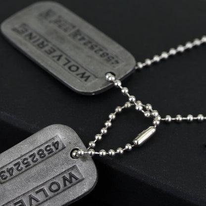 X-MEN Wolverine James Logan Dog Tag Pendant