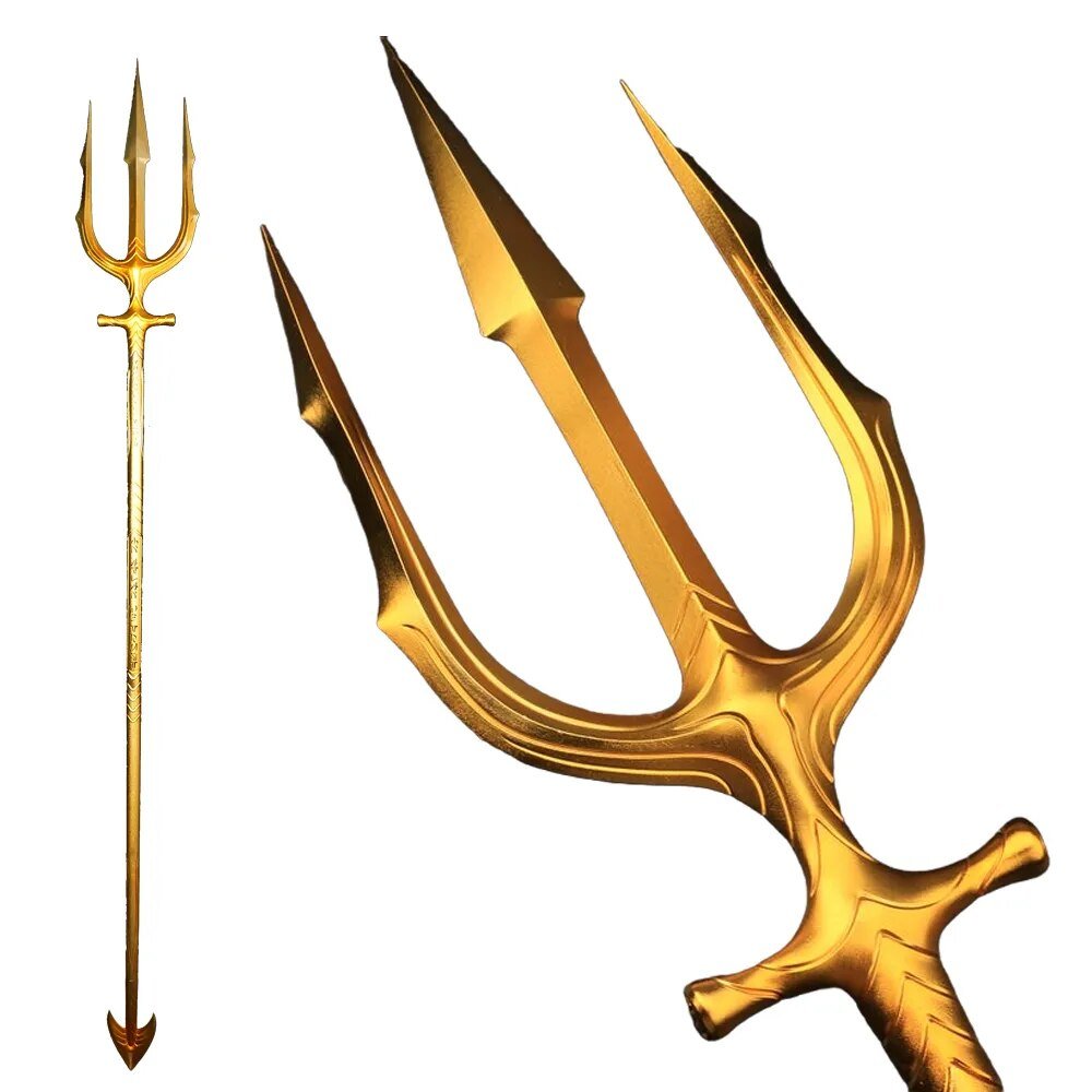 Aquaman Gold Trident Of King Atlantis Metal Replica - GeekReplicas