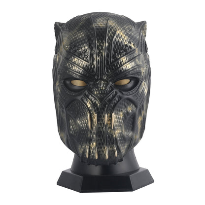 Black Panther Golden Jaguar Helmet - GeekReplicas