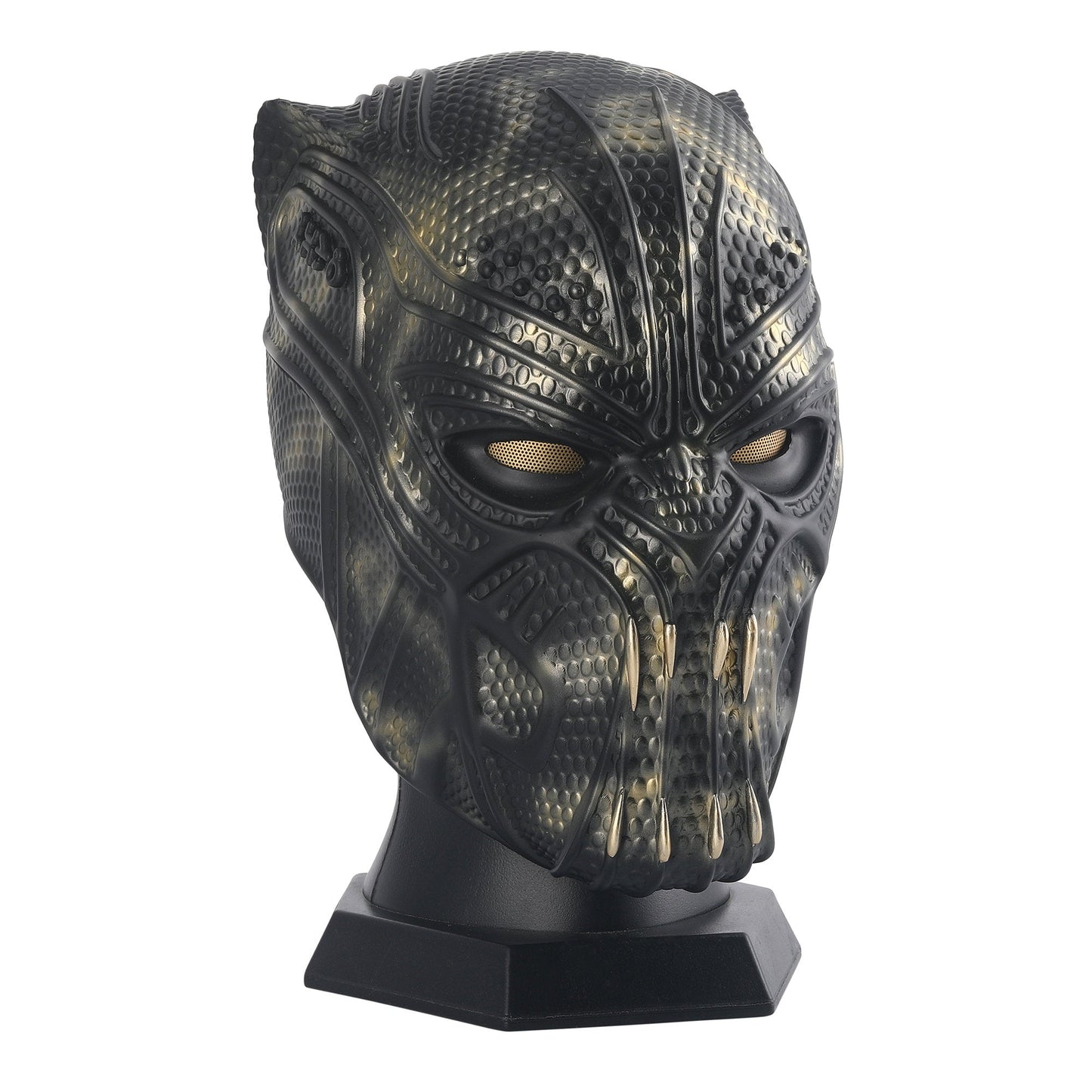 Black Panther Golden Jaguar Helmet - GeekReplicas