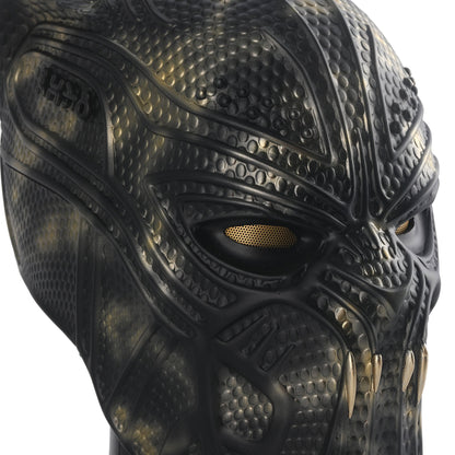 Black Panther Golden Jaguar Helmet - GeekReplicas