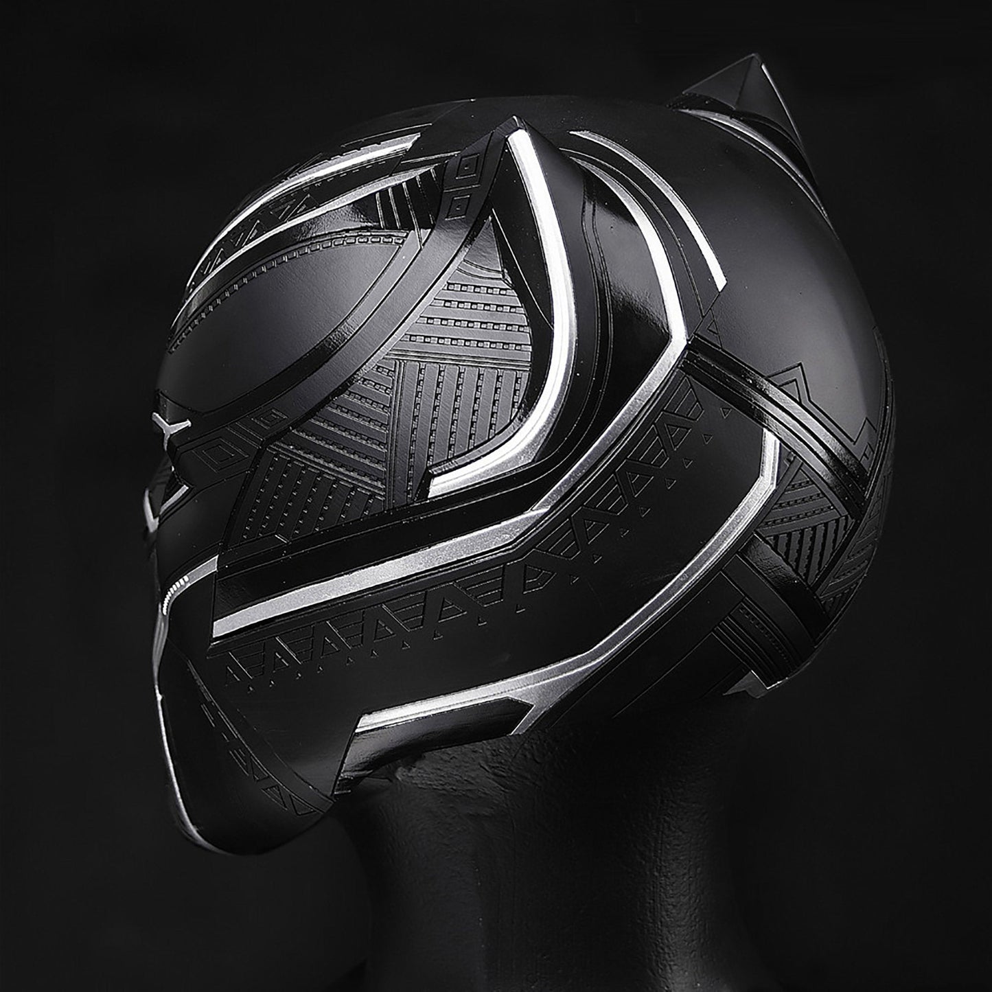 Black Panther Wearable Helmet Eye Lights Touch Control System - GeekReplicas