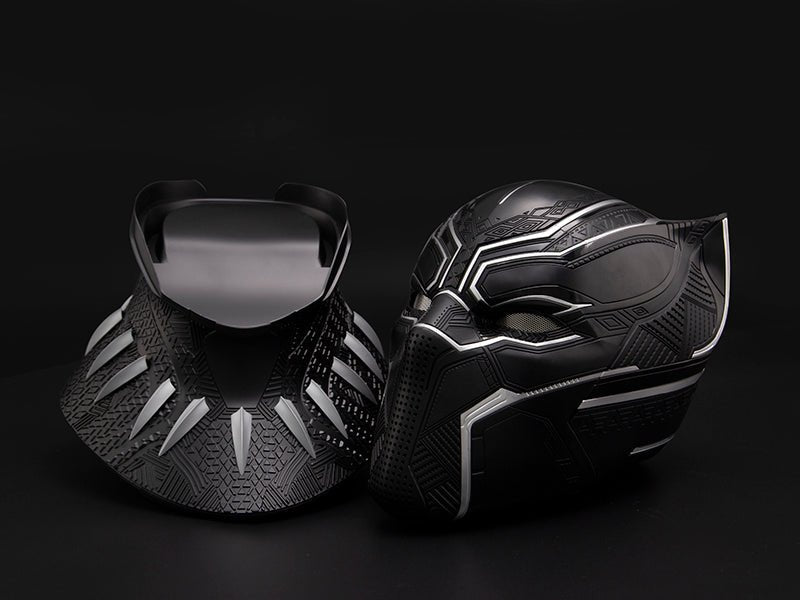 Black Panther Wearable Helmet Eye Lights Touch Control System - GeekReplicas