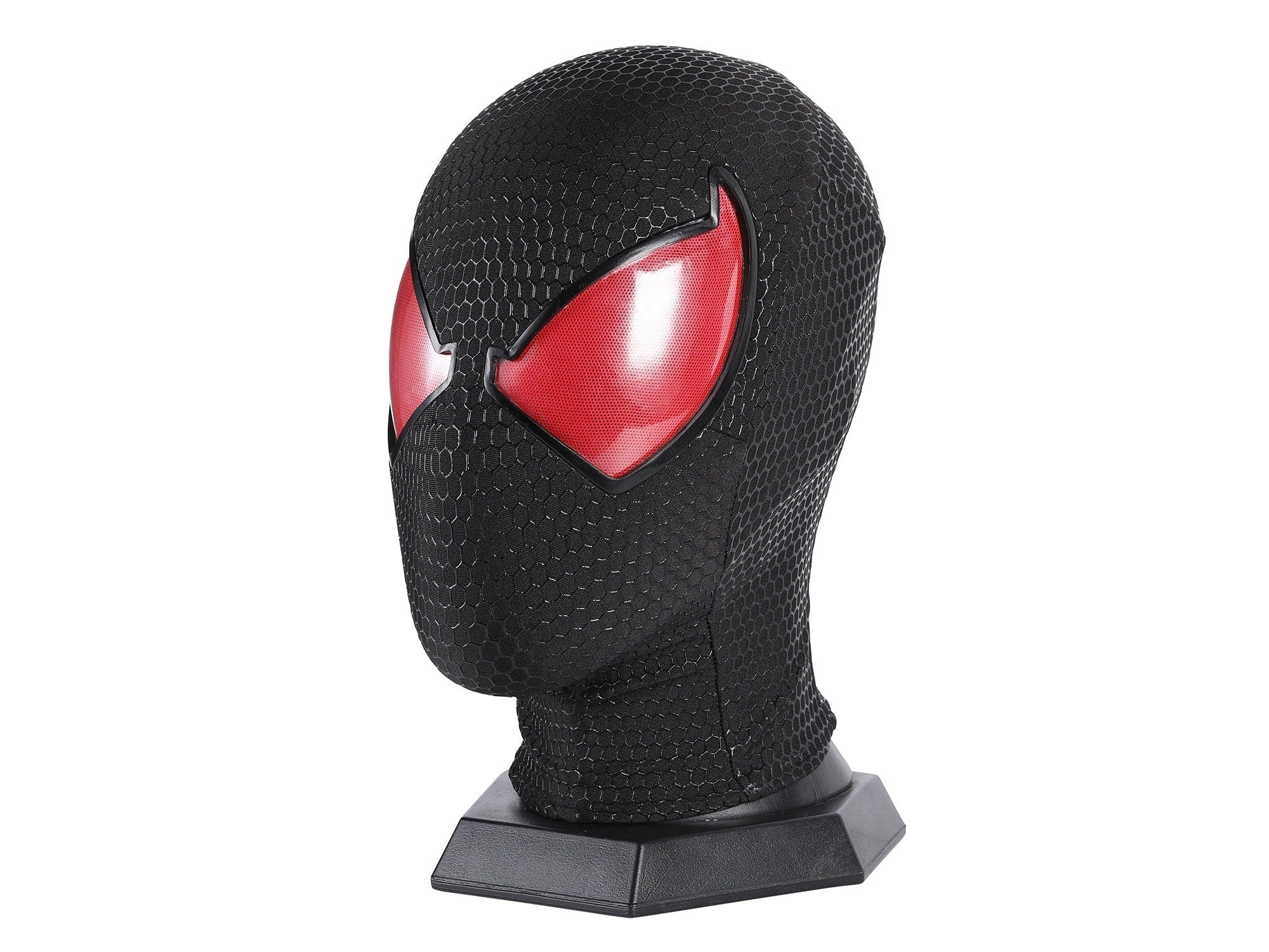SCARLET SPIDER /BLACK COSTUME100％ & 400％ Black Scarlet Spider Mask - Ben Reilly Wearable Replica – GeekReplicas