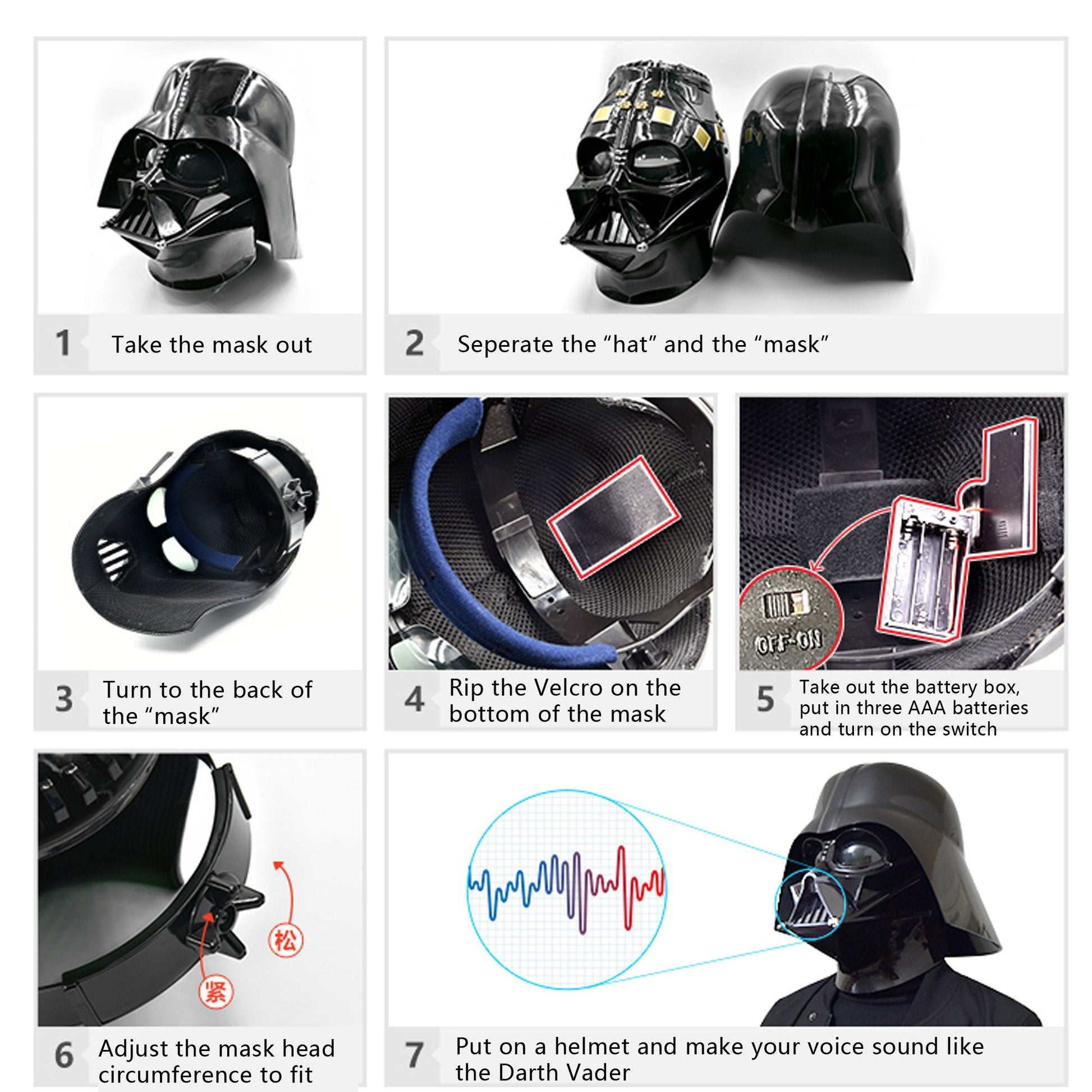 Darth Vader Helmet With Voice Changer - GeekReplicas