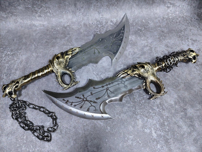 God of War Blades of Chaos Kratos Metal Swords - GeekReplicas