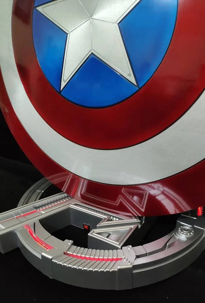 HCMY Avengers Style Light Up Sheild Stand - GeekReplicas