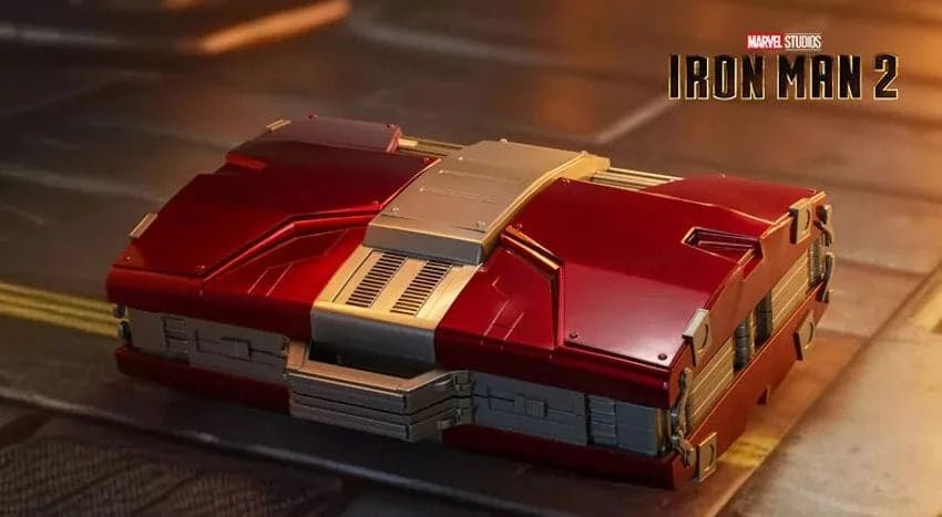 Iron Man MK5 Life Size Suitcase With 7 Inch Mark 5 & Whiplash - GeekReplicas