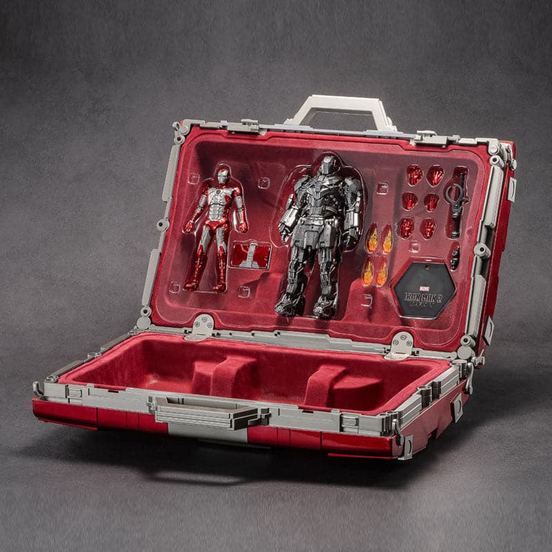 Iron Man MK5 Life Size Suitcase With 7 Inch Mark 5 & Whiplash - GeekReplicas