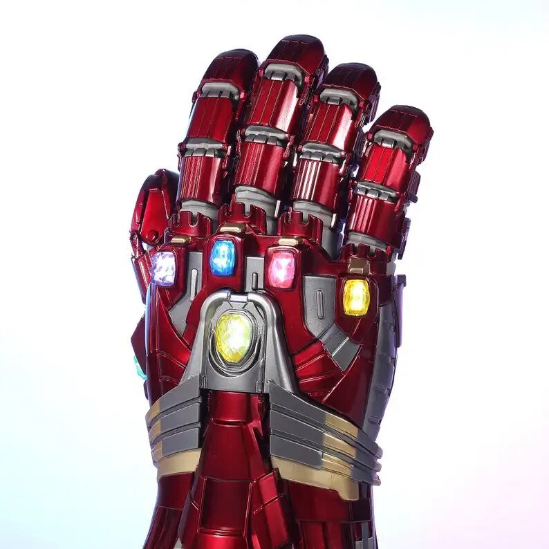 iron mans nano handschuh Man MK85 Nano-Metall-Handschuh Replik Made in Utah Size:52mm Pulse X Blue