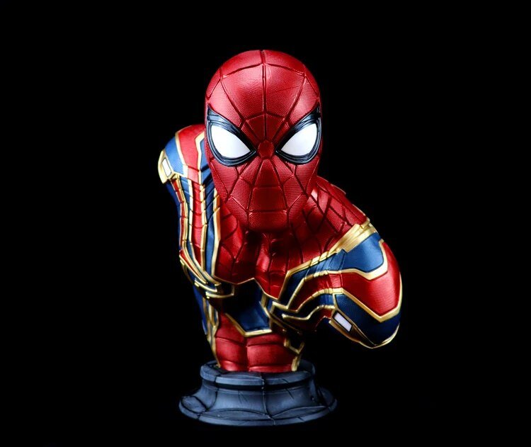 Iron Spiderman Bust Statue Resin 38cm Heigh - GeekReplicas