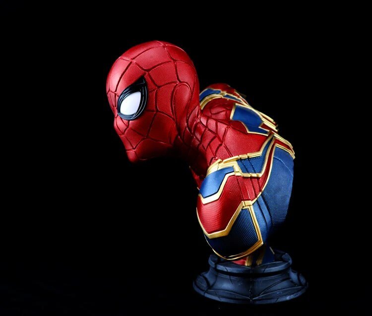 Iron Spiderman Bust Statue Resin 38cm Heigh - GeekReplicas