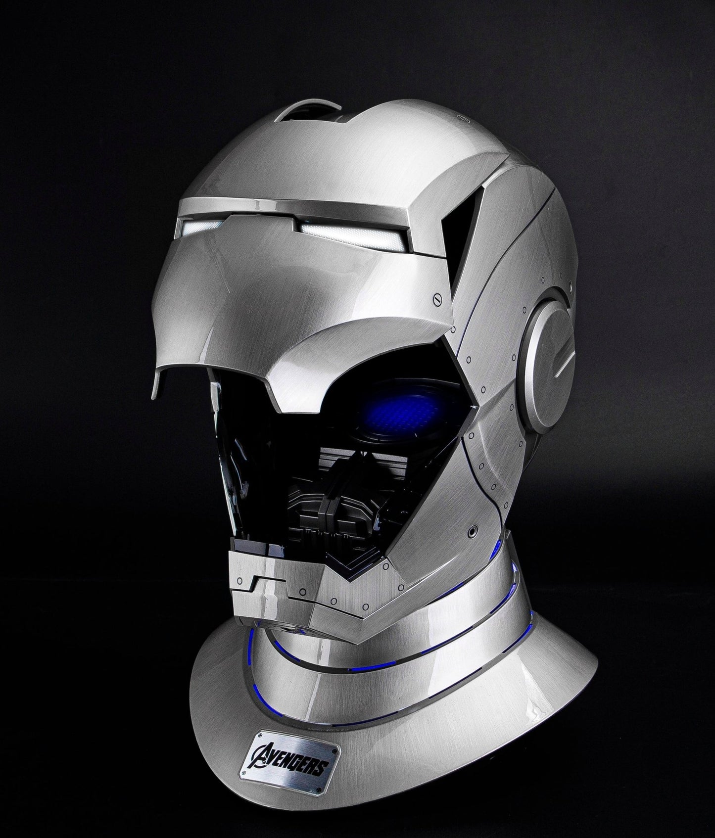 buy metal iron man helmet Avengers Marvel Legends Full Scale Electronic Costume Mask : Clothing, Shoes & Jewelry which is more three Iron Man Unique Helmet Sculpture