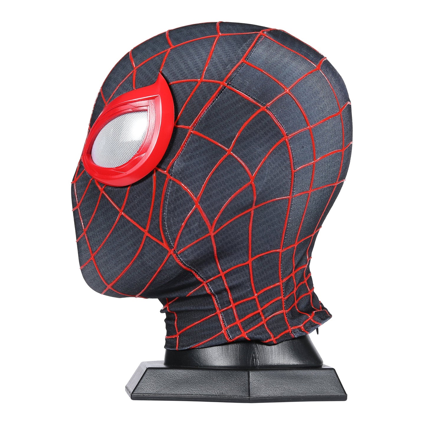 Marvel's Spider - Man 2 Black Spider - Man Mask Miles Morales Wearable Mask With Faceshell Lenses - GeekReplicas