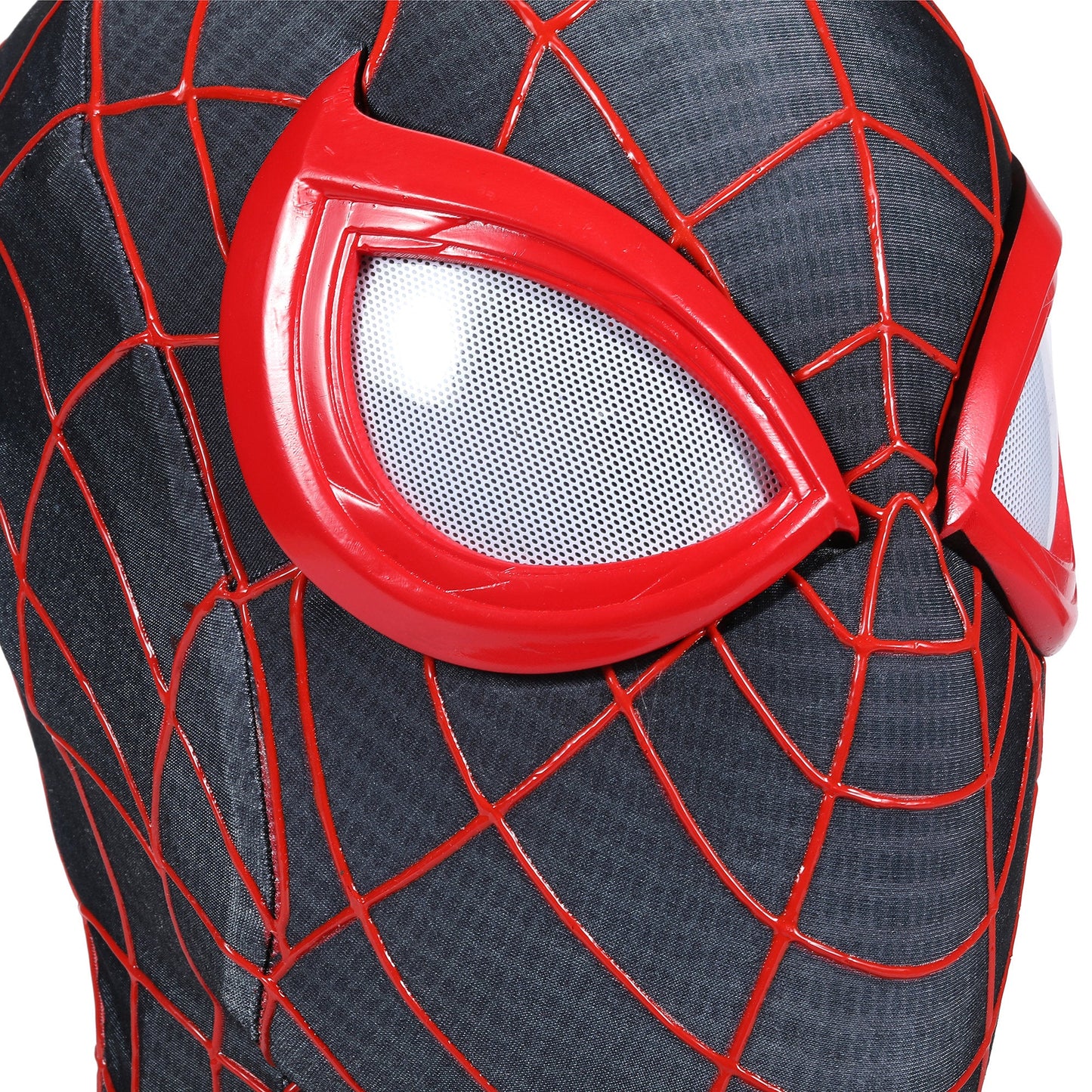 Marvel's Spider - Man 2 Black Spider - Man Mask Miles Morales Wearable Mask With Faceshell Lenses - GeekReplicas