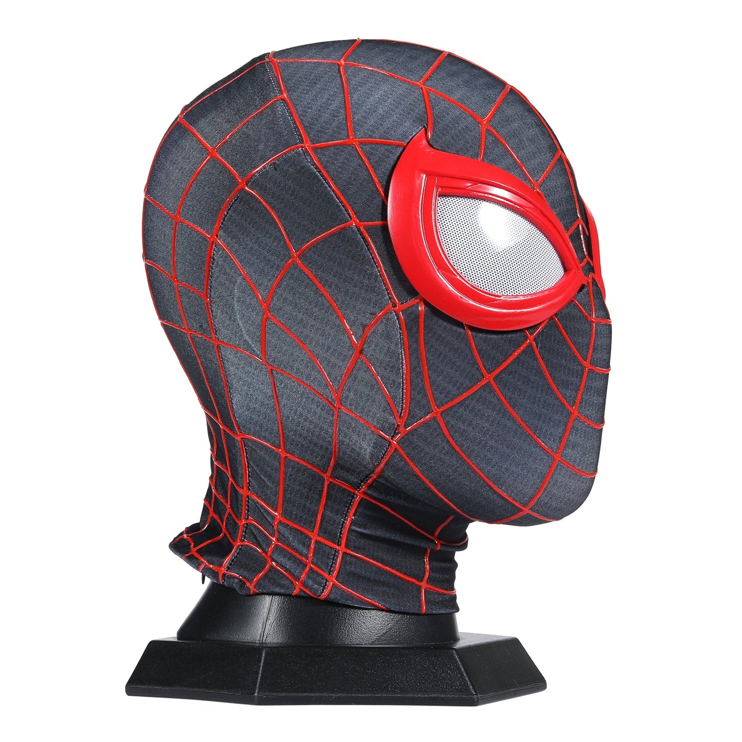 Marvel's Spider - Man 2 Black Spider - Man Mask Miles Morales Wearable Mask With Faceshell Lenses - GeekReplicas