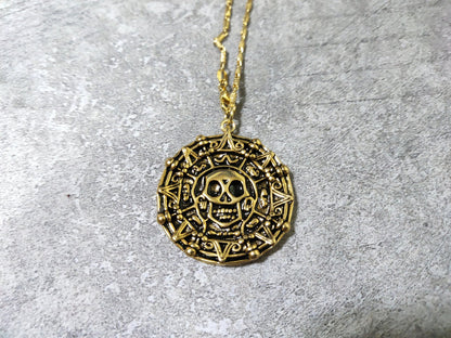 Pirates of the Caribbean Metal Coin Necklace - GeekReplicas